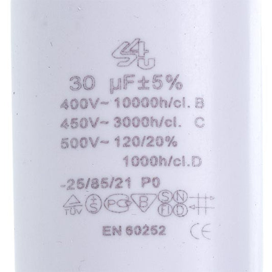 Washing Machine Capacitor CBB60 30uF 450V