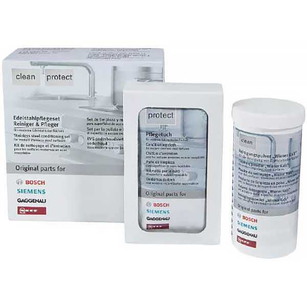 Bosch 00311964 Stainless Steel Conditioning Set: Cleaner & Conditioning Cloth