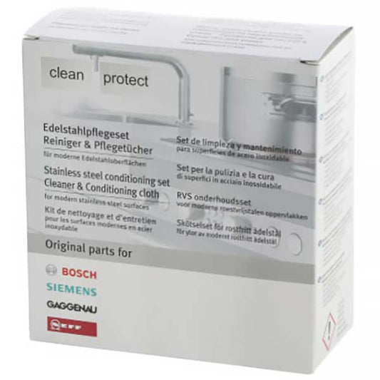 Bosch 00311964 Stainless Steel Conditioning Set: Cleaner & Conditioning Cloth