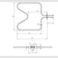 Lower Oven Element 1000W Compatible with Electrolux 3871428011