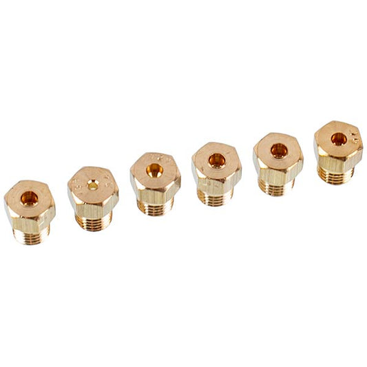 Burner Nozzle Set (6 pcs, G20-20 mbar) for Cooker 6mm Whirlpool 481931039346