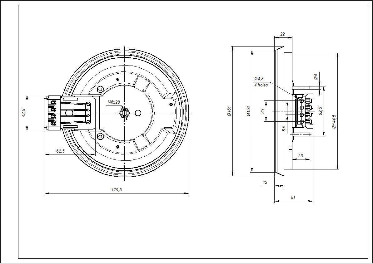 Ariston Hotplate Element D=145mm 1500W C00099674