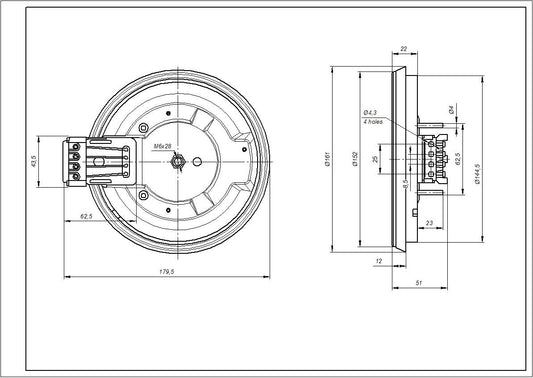 Ariston Hotplate Element D=145mm 1500W C00099674