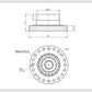 Bearing Block 203 (PA6203C) for Washing Machine Compatible with Electrolux 4071430971