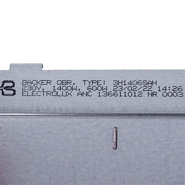 Electrolux 1400 + 600W Tumble Dryer Heating Element IRCA 1366110110