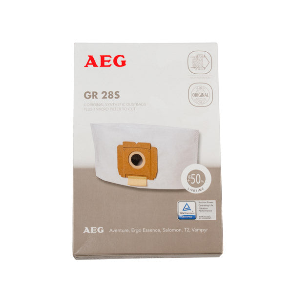 AEG Vacuum Cleaner Dust Bag Kit + Motor Filter 9002565423. Pack of 4