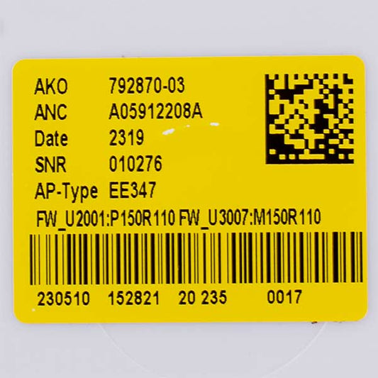 Electrolux Dishwasher Not Configured Control Module 140059122089