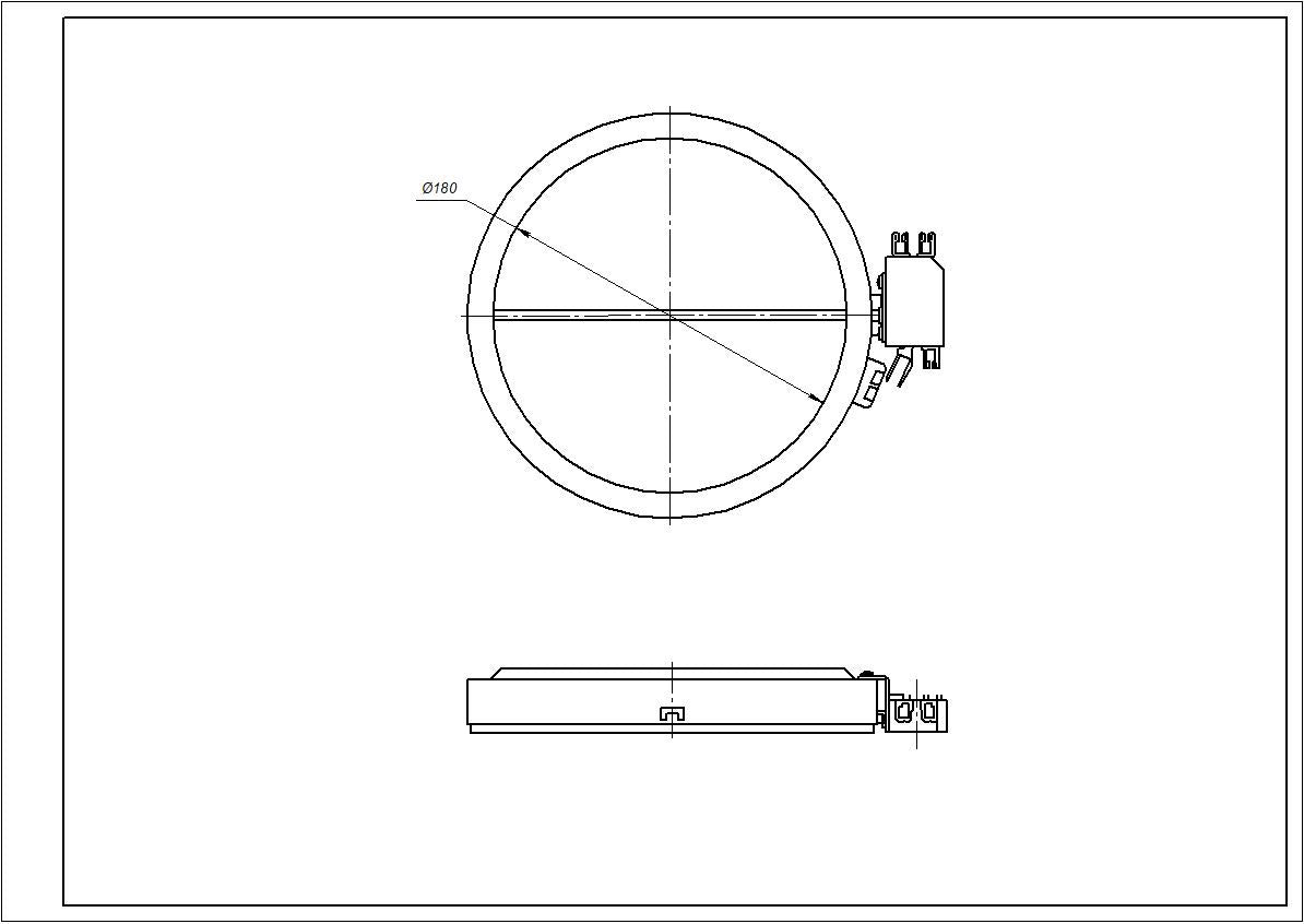 Ariston Hob Glass Ceramic Hotplate Element 1400W C00259729