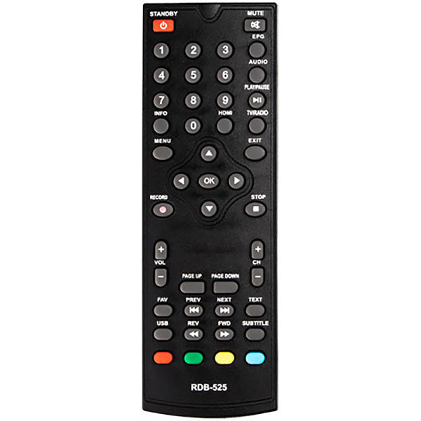 DVB-T2 Remote Control Compatible with Rolsen RDB-525