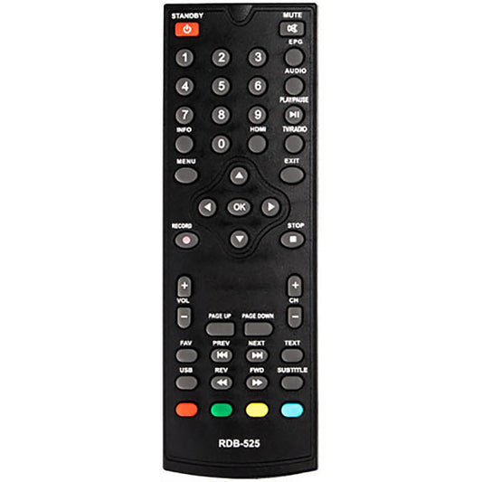 DVB-T2 Remote Control Compatible with Rolsen RDB-525