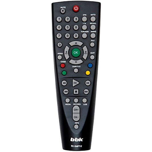 DVB-T2 Remote Control Compatible with BBK RC-SMP712