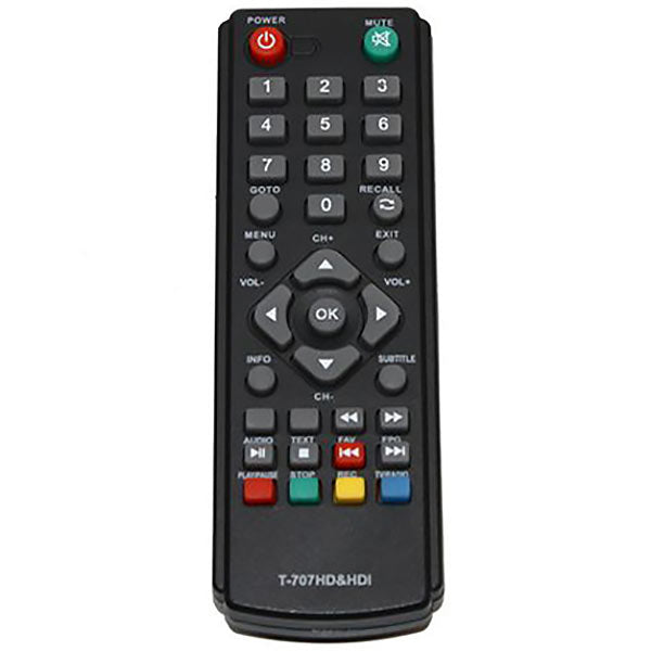 DVB-T2 Remote Control Compatible with GoldMaster T-707HD