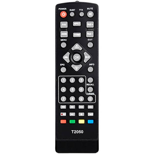 DVB-T2 Remote Control Compatible with Romsat T2050