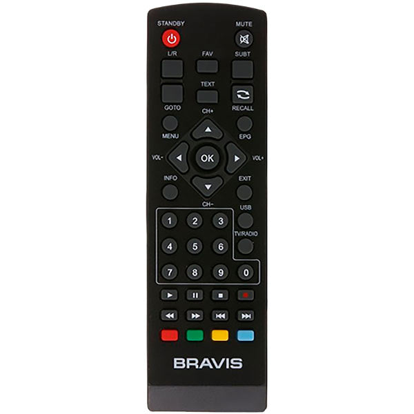 DVB-T2 Remote Control Compatible with Bravis STB-1108