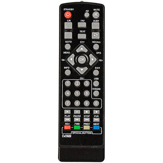 DVB-T2 Remote Control Compatible with Tiger T2