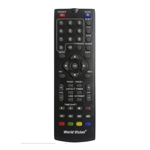 World Vision DVB-T2 Remote Control T56