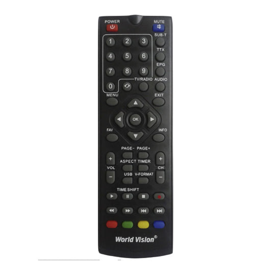 World Vision DVB-T2 Remote Control T56