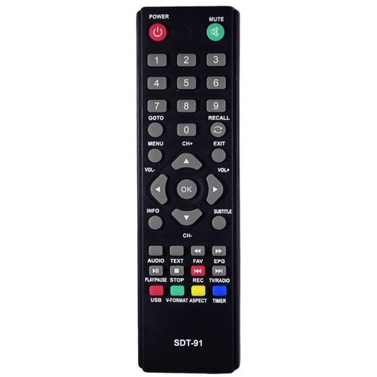 DVB-T2 Remote Control Compatible with Supra SDT-91