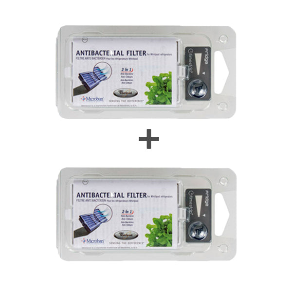 Fridge Anti-Bacterium Filter Kit (2pcs) Compatible with Whirlpool