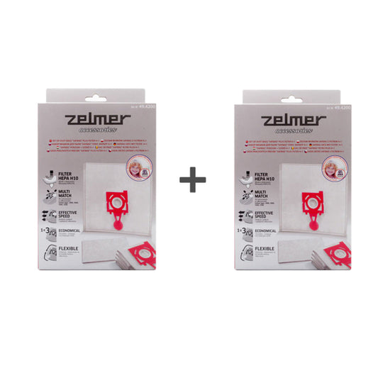 Dust Bag Set "SAFBAG" + Filter for Vacuum Cleaner Zelmer \ Bosch ZVCA300B