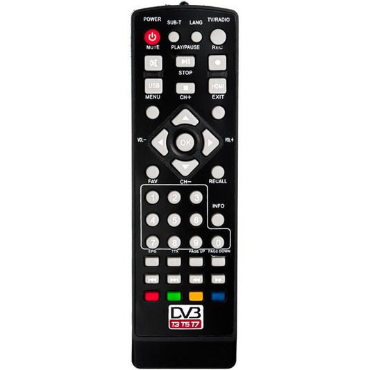 DVB-T2 Remote Control Compatible with Beko  T3, T5, T7, T777