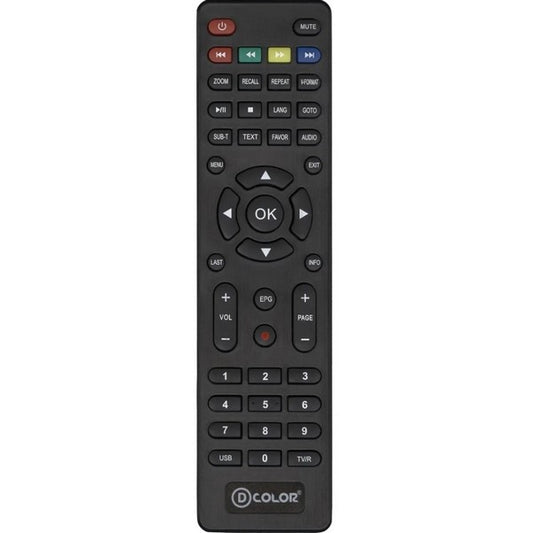 DVB-T2 Remote Control Compatible with D-Color DC1302HD (DRC-5)
