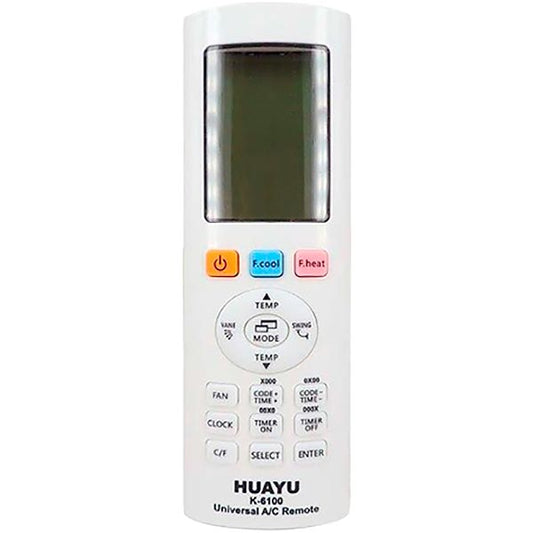 Huayu Universal Air Conditioner Remote Control K-6100 (4000 codes)