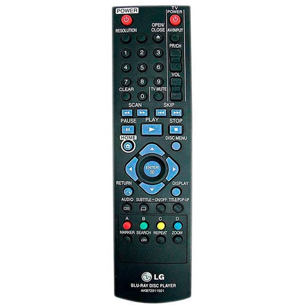 Blu-Ray Player Remote Control Compatible with LG AKB72911501