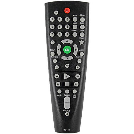 DVD-Player Remote Control Compatible with BBK RC138