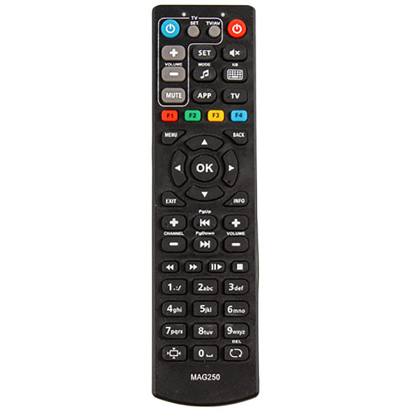 IPTV Remote Control Compatible with MAG MAG250 (Configured for TV)