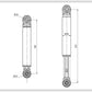 Washing Machine ANSA Shock Absorber 250N Compatible with Ardo 499006400