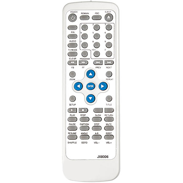 DVD-Player Remote Control Compatible with Hyundai  JX8006