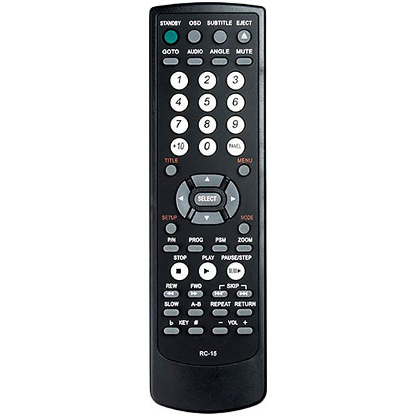 DVD-Player Remote Control Compatible with BBK RC-15