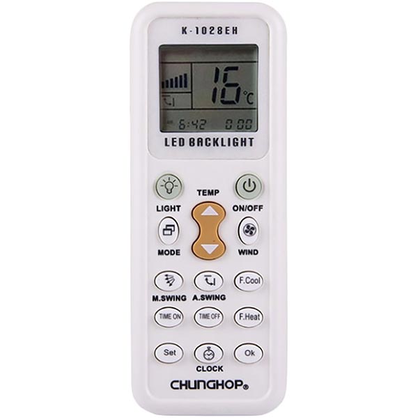 Chunghop Air Conditioner Universal Remote Control K-1028EH