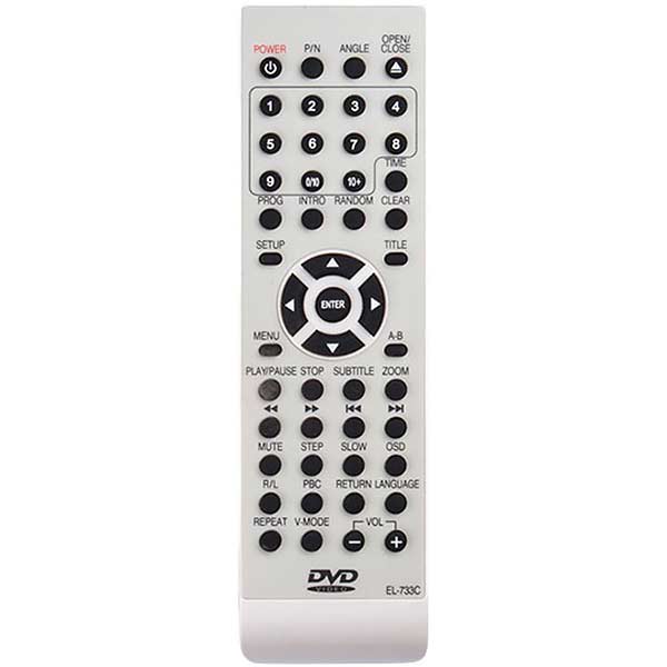 DVD-Player Remote Control Compatible with Elco EL- 733C