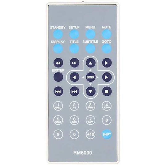 DVD-Player Remote Control Compatible with Xoro RM-6000