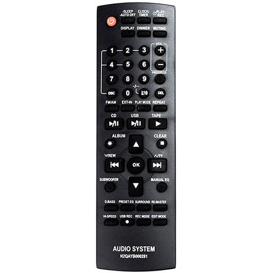 Home Theater Remote Control Compatible with Panasonic N2QAYB000281