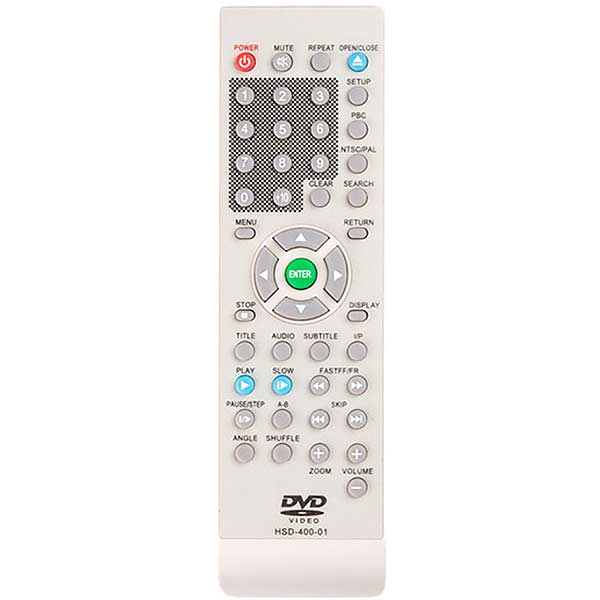 DVD-Player Remote Control Compatible with Xoro HSD-400-01 NOC