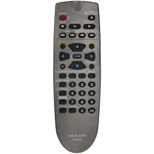 DVD-Player Remote Control Compatible with Panasonic VEQ2392