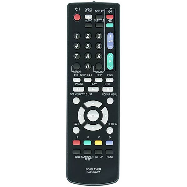 Blue-Ray Remote Control Compatible with Sharp GA718WJPA