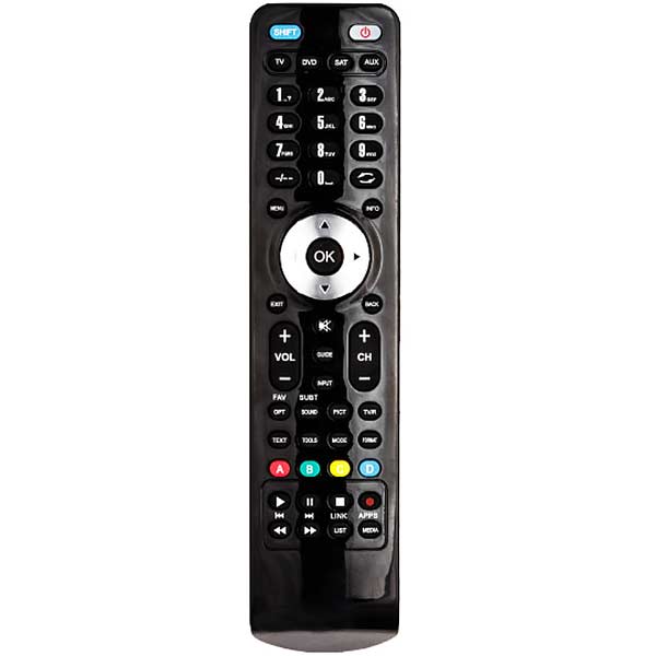 Changer USB Programmed Remote Control R54D BLACK SHORT