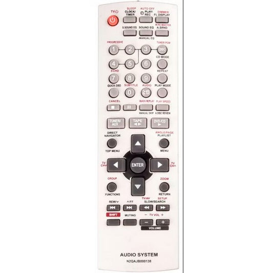 Home Theater Remote Control Compatible with Panasonic N2QAJB000138