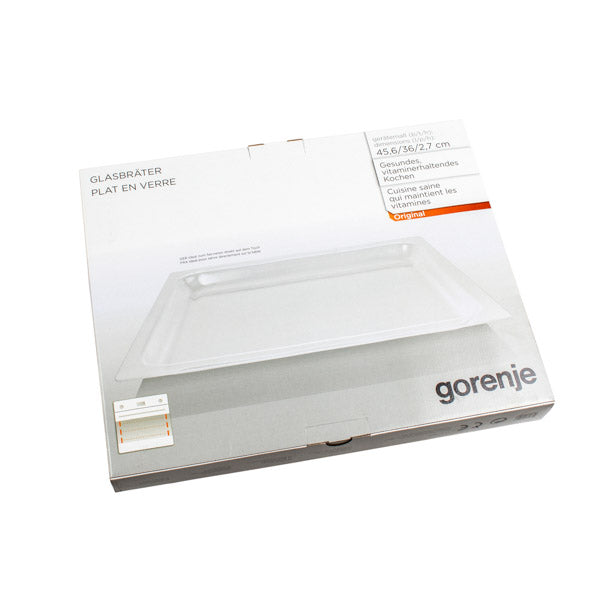 Gorenje Oven Glass Backing Tray AC022 456x360x27mm 242137