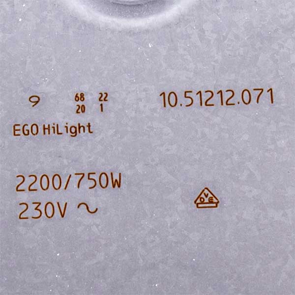 Electrolux Glass Ceramic Double Radiant Heater D=210/120mm 140057323010