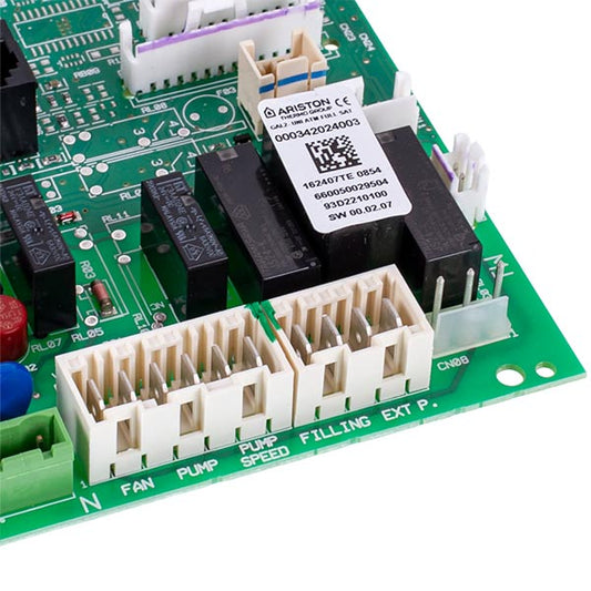 Control Board for Gas-fired Boiler Ariston Clas, Genux, Chaffoteaux Inoa, Talia System 65109313-05