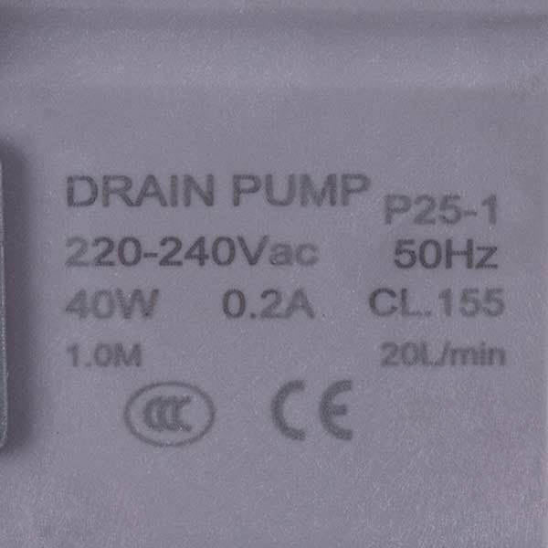 Washing Machine Drain Pump 40W P25-1 (copper winding)