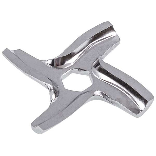 Meat Grinder Cross Knife Compatible with Moulinex SS-192595 round D=45mm s=4.5mm Hexagonal hole
