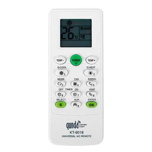 Qunda Universal Air Conditioner Remote Control KT-6018 (6000 кодов)