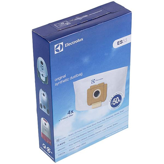 Dust Bag Set (4pcs) ES53 + Motor Filter 9001968420 for Vacuum Cleaner Electrolux