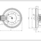 Hotplate Element D=145mm 1000W Compatible with Nord 346971000001